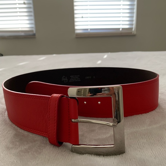 Made in Italy, 100 % leather so adorable red belt . New with tag main image 6